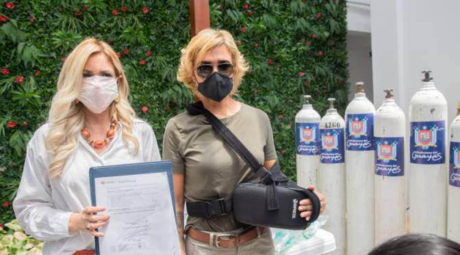 PREFECTA DEL GUAYAS ENTREGÓ RESPIRADORES AL HOSPITAL BICENTENARIO