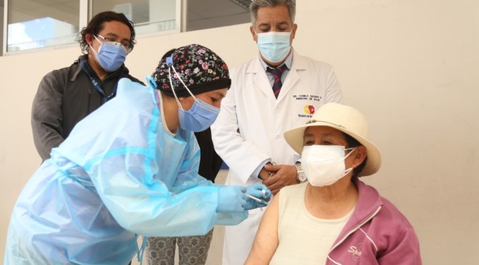 MÁS DE 35 MIL DOSIS DE VACUNAS FUERON APLICADAS HOY A ADULTOS MAYORES Y PERSONAS CON DISCAPACIDAD EN ECUADOR