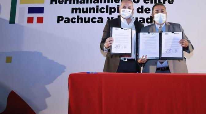 MUNICIPIOS DEL ECUADOR FORTALECEN RELACIONES INTERNACIONALES CON MUNICIPIO DE PACHUCA EN MÉXICO