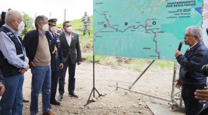 INICIO DE OBRAS DE MANTENIMIENTO VIAL PARA REACTIVAR AL AUSTRO