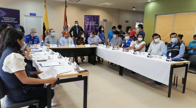 MINISTRA DE SALUD PARTICIPÓ EN LA MESA TÉCNICA SOBRE DESNUTRICIÓN EN ARAJUNO-PASTAZA