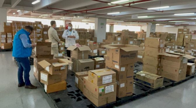 INICIÓ LA ENTREGA DE MEDICAMENTOS A HOSPITALES PÚBLICOS CON DECLARATORIA DE EMERGENCIA