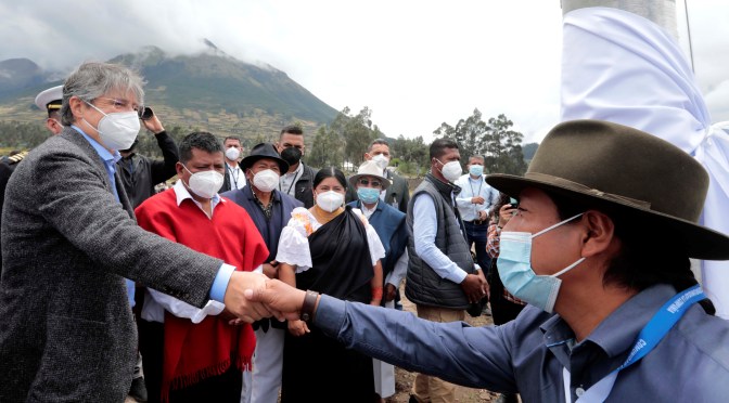 <strong>GOBIERNO EMPRENDE PROYECTO DE ELECTRIFICACIÓN PARA SEIS COMUNIDADES EN IMBABURA</strong>