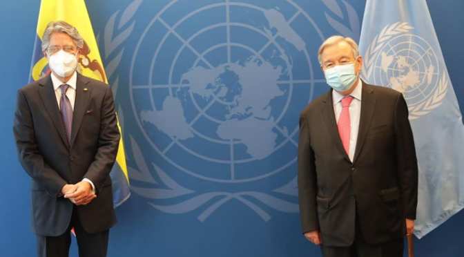 <strong>ENCUENTRO CON EL SECRETARIO GENERAL DE LAS NACIONES UNIDAS</strong>