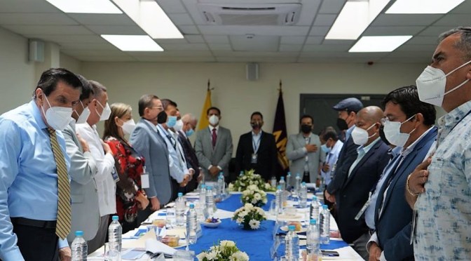 <strong>ALCALDES DE MANABÍ Y SANTO DOMINGO ELIGIERON AL COMITÉ REGIONAL</strong>