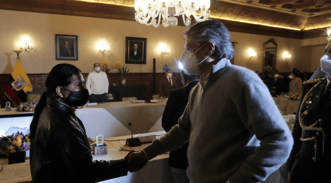 <strong>ENCUENTRO ENTRE EL GOBIERNO Y EL BLOQUE DE PACHAKUTIK ABRE EL CAMINO &nbsp;DEL DIÁLOGO</strong><strong></strong>