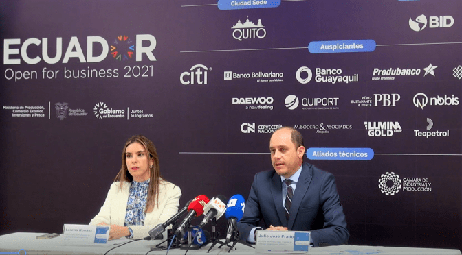 “ECUADOR OPEN FOR BUSINESS 2021” ABRE LAS PUERTAS A LOS INVERSIONISTAS INTERNACIONALES