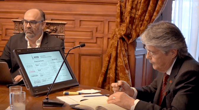 <strong>DIRECTIVOS DEL IESS Y PRESIDENTE LASSO SE REUNIERON EN CARONDELET</strong>