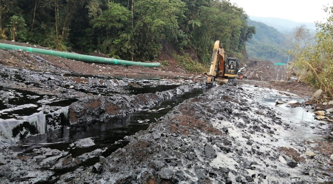 <strong>MINISTERIO DEL AMBIENTE COORDINA ACCIONES POR EL DERRAME DE CRUDO EN NAPO</strong>
