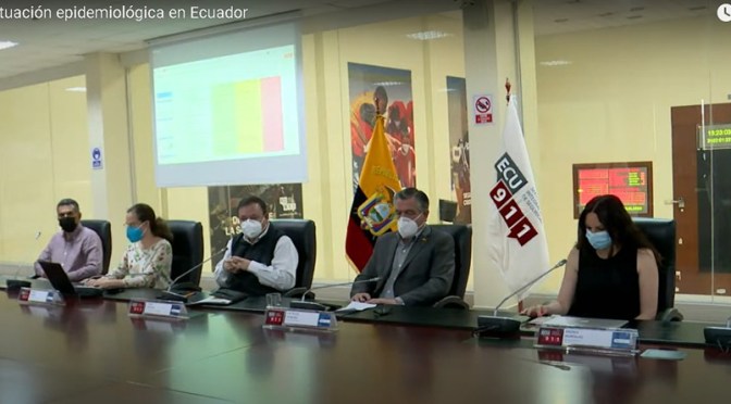 CONTAGIOS COVID –19 BAJA EN DIEZ MIL CASOS EN EL ECUADOR Y 179 CANTONES PASAN A SEMÁFORO AMARILLO