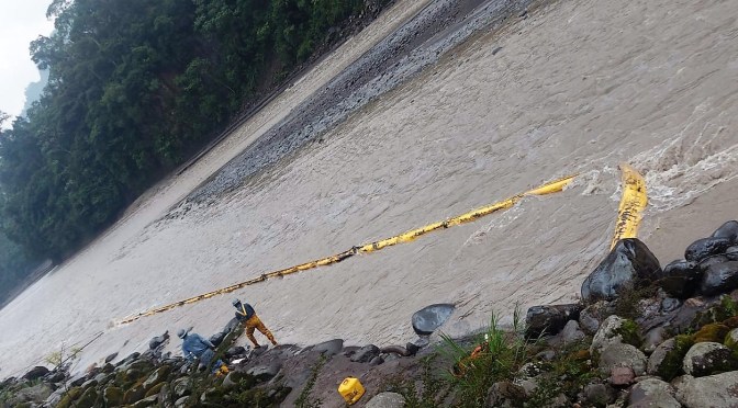 MINISTERIO DE ENERGÍA MONITOREA LAS ACCIONES DE REMEDIACIÓN AMBIENTAL Y LA REPARACIÓN DE LA TUBERÍA AFECTADA EN PIEDRA FINA