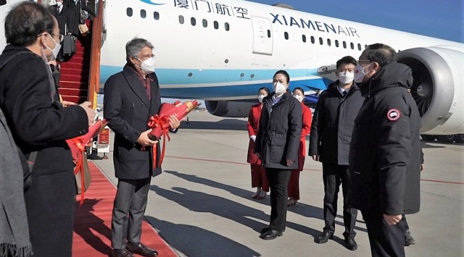 <strong>PRESIDENTE GUILLERMO LASSO LLEGÓ A CHINA</strong>