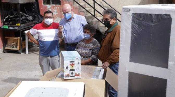 LLEGAN ELECTRODOMÉSTICOS A LAS FAMILIAS AFECTADAS POR ALUVIÓN &nbsp;