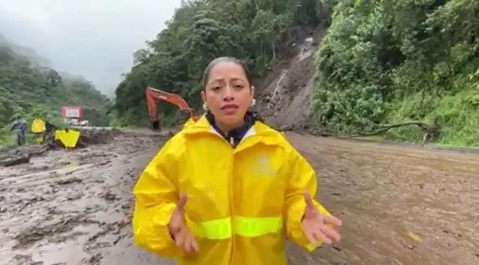 MÁS DE 25 DESLIZAMIENTOS MANTIENEN CERRADA LA VÍA ALÓAG- UNIÓN DEL TOACHI