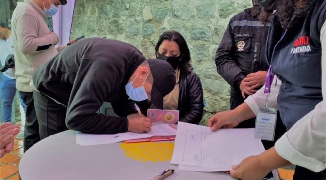 FAMILIAS DAMNIFICADAS DE LA GASCA Y LA COMUNA RECIBIERON AYUDA TÉCNICA ECONÓMICA PARA EL PAGO DE LOS ARRIENDOS