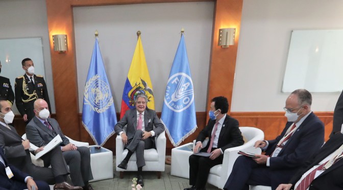 <strong>FORTALECER LA AGRICULTURA DESTACÓ EN LA CONFERENCIA REGIONAL DE LA FAO EL PRESIDENTE LASSO</strong>