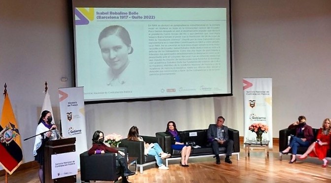 <strong>SERCOP PRESENTÓ LA ESTRATEGIA PARA LA IGUALDAD DE GÉNERO</strong>