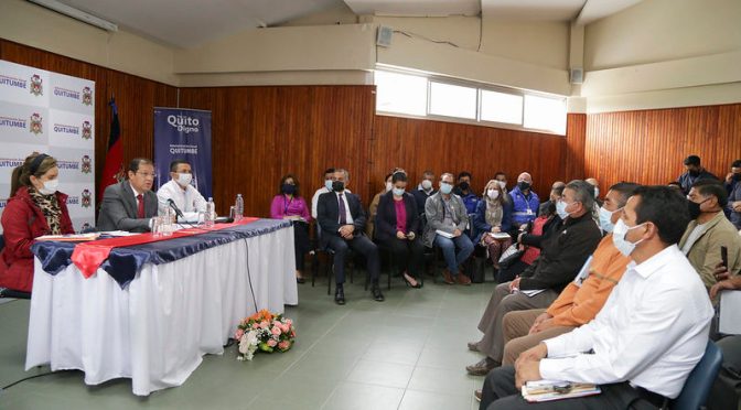 ALCALDE DE QUITO SE REUNIÓ CON LOS DIRIGENTS DE LAS PARROQUIAS DE LA ZONA QUITUMBE