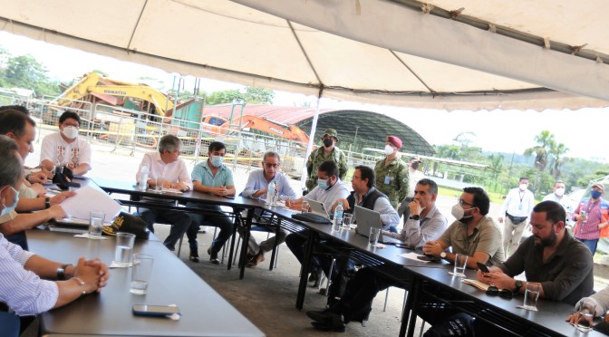 <strong>PRESIDENTE DE LA REPÚBLICA VISITÓ NAPO Y VERIFICÓ LAS ACCIONES PARA COMBATIR LA MINERÍA ILEGAL</strong>