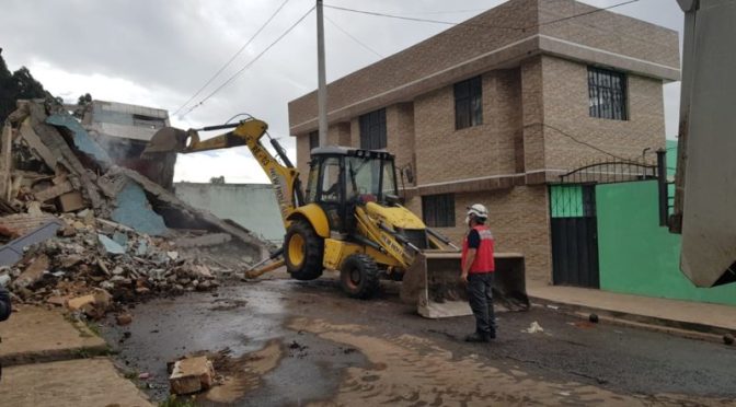 <strong>INMEDIATA RESPUESTA MUNICIPAL ANTE EMERGENCIA POR COLAPSO ESTRUCTURAL</strong>
