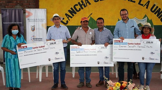 <strong>MINISTRO BERNAL ENTREGÓ BONOS DE CONTINGENCIA Y AYUDA HUMANITARIA A DAMNIFICADOS DEL ALUVIÓN DE SANTA ISABEL</strong>