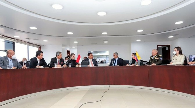 <strong>MINISTRO DEL INTERIOR FIRMA CONVENIO DE COOPERACIÓN CON EMBAJADA DE INDONESIA PARA LA LUCHA CONTRA EL NARCOTRÁFICO</strong>