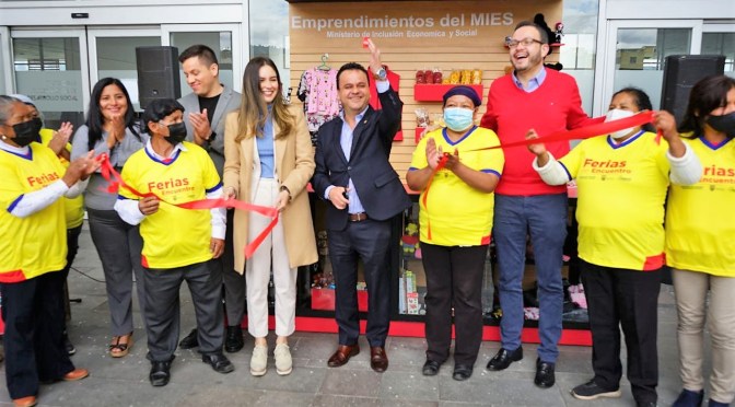 <strong>MIES INAUGURÓ UN PUNTO DE VENTA PARA LOS EMPRENDIMIENTOS EN LA PLATAFORMA GUBERNAMENTAL SUR DE QUITO</strong>