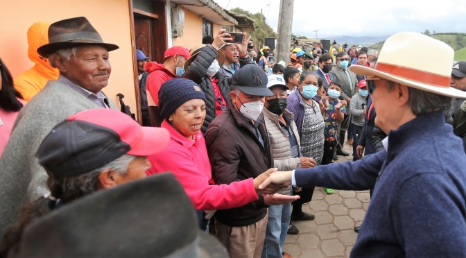 <strong>PRESIDENTE LASSO RECORRIÓ ZONAS AFECTADAS EN EL CARCHI</strong>