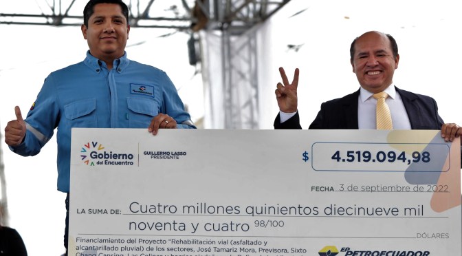 <strong>GOBIERNO ENTREGÓ RECURSOS A LA PROVINCIA DE SANTA ELENA PARA SU REACTIVACIÓN ECONÓMICA</strong>