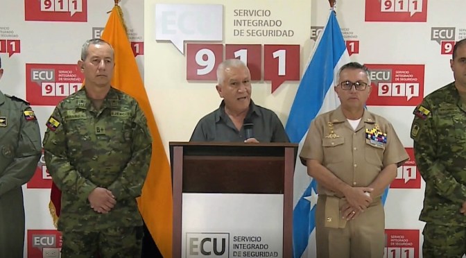 <strong>FUERZAS ARMADAS Y POLICÍA NACIONAL FORTALECERAN LA SEGURIDAD EN GUAYAS Y ESMERALDAS</strong>