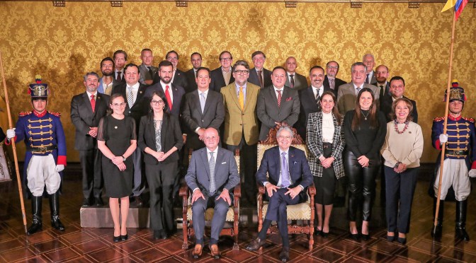 PRESIDENTE LASSO POSESIONÓ A NUEVAS AUTORIDADES DEL GABINETE