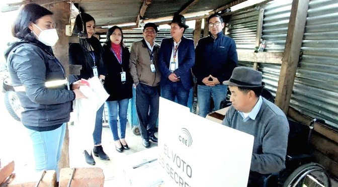 CNE CUMPLIÓ LA SEGUNDA JORNADA DEL VOTO ANTICIPADO DE LOS COMICIOS 2023 EN CASA