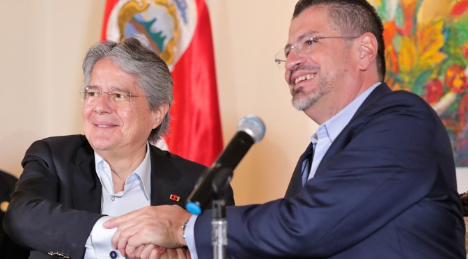 ECUADOR Y COSTA RICA ESTRECHAN LAS RELACIONES COMERCIALES