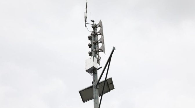 SE REALIZÓ LAS PRUEBAS PARA CONOCER EL FUNCIONAMIENTO Y OPERATIVIDAD DE LAS SIRENAS DEL SISTEMA DE ALERTA TEMPRANA