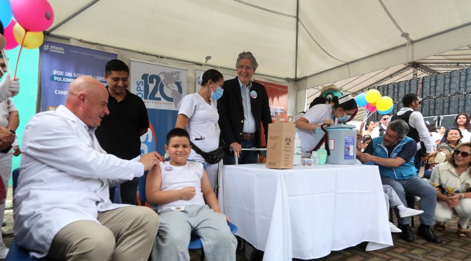 INICIÓ CAMPAÑA DE VACUNACIÓN INFANTIL POR UN ECUADOR SIN POLIOMELITIS, SARAMPIÓN Y RUBEOLA
