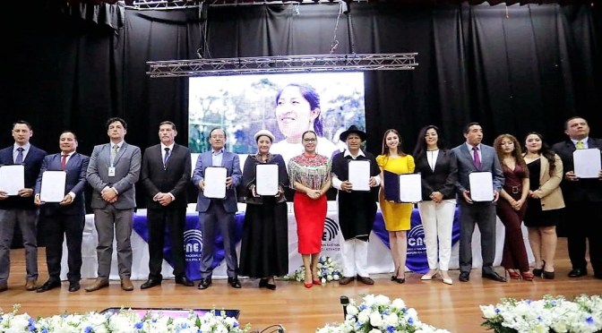 CNE CONCLUYÓ EN TUNGURAHUA LA ENTREGA DE CREDENCIALES EN LAS 24 PROVINCIAS