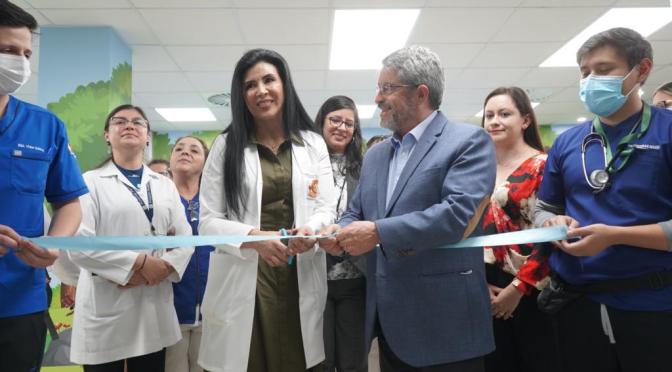 SE INAUGURÓ LA PRIMERA UNIDAD DE TRAUMA Y CHOQUE DEL PAÍS EN EL HOSPITAL PEDIÁTRICO BACA ORTIZ