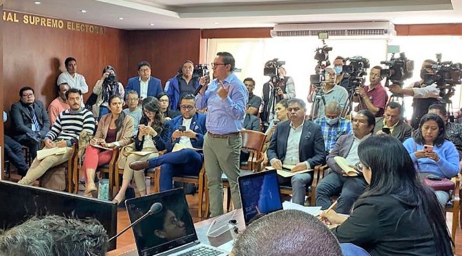 ORGANIZACIONES POLÍTICAS SE CAPACITARON SOBRE INSCRIPCIÓN DE VOTACIÓN TELEMÁTICA POR EL CNE