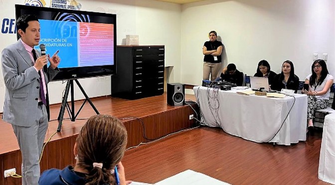 INICIÓ CAPACITACIÓN PARA DELEGADOS DE ORGANIZACIONES POLÍTICAS QUE AUDITARÁN LAS ELECCIONES ANTICIPADAS 2023