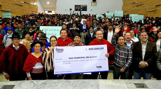 GOBIERNO DEL PRESIDENTE LASSO CUMPLE CON ALAUSÍ CON EL FINANCIAMIENTO PARA EL PLAN DE MANTENIMIENTO VIAL