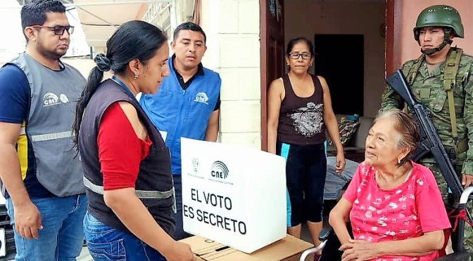 CNE REALIZÓ SIMULACRO DE VOTO EN CASA 2023