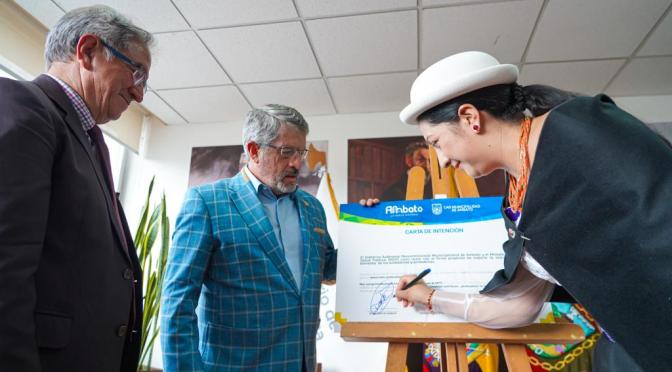 GAD DE AMBATO Y MSP FIRMARON ADHESIÓN AL PROGRAMA MUNICIPIOS SALUDABLES