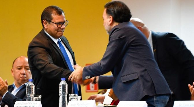 ALCALDE DE QUITO PARTICIPÓ EN LA ASAMBLEA DE LOS TRANSPORTISTAS DE PICHINCHA 