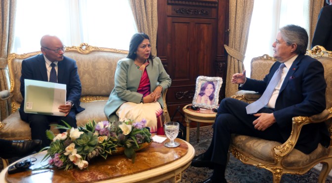INDIA Y ECUADOR REVISAN MECANISMOS DE FORTALECIMIENTO DE LA COOPERACIÓN BILATERAL