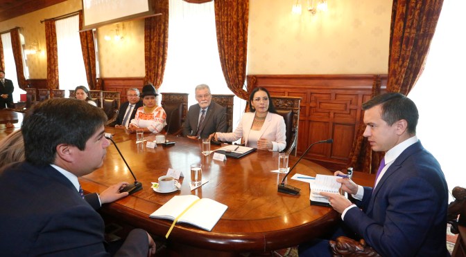 PRESIDENTE DE LA REPÚBLICA RECIBIÓ A LA PRESIDENTA DEL CNE