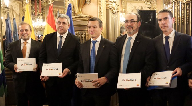 ECUADOR PRESENTÓ LA GUÍA DE INVERSIONES DE TURISMO EN LA FITUR
