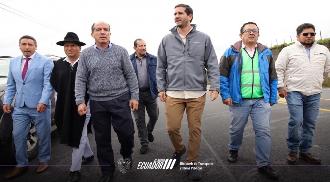 MINISTRO DE TRANSPORTE RATIFICÓ EL COMPROMISO CON TUNGURAHUA PARA PARA LA AMPLIACIÓN VIAL