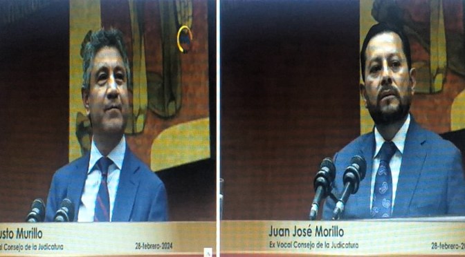 ASAMBLEA CENSURÓ Y DESTITUYÓ A JUAN JOSÉ MORILLO Y A FAUSTO MURILLO