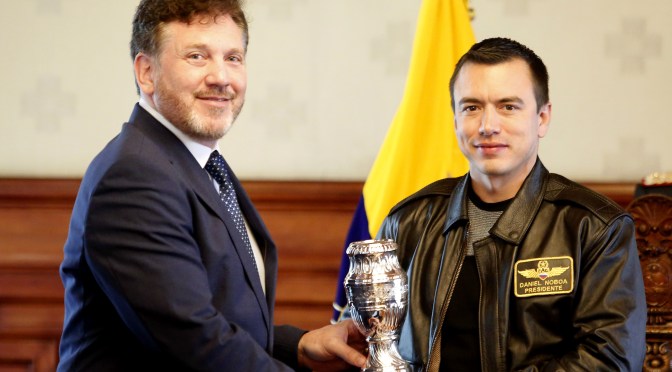 ECUADOR MOSTRÓ SU INTERÉS POR POSTULAR COMO SEDE DE LA COPA AMÉRICA 2028