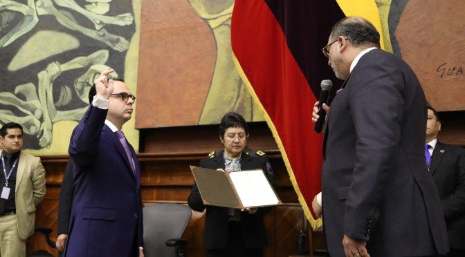 ASAMBLEA NACIONAL POSESIONÓ A FABRIZIO PERALTA COMO SUPERINTENDENTE DE PROTECCIÓN DE DATOS